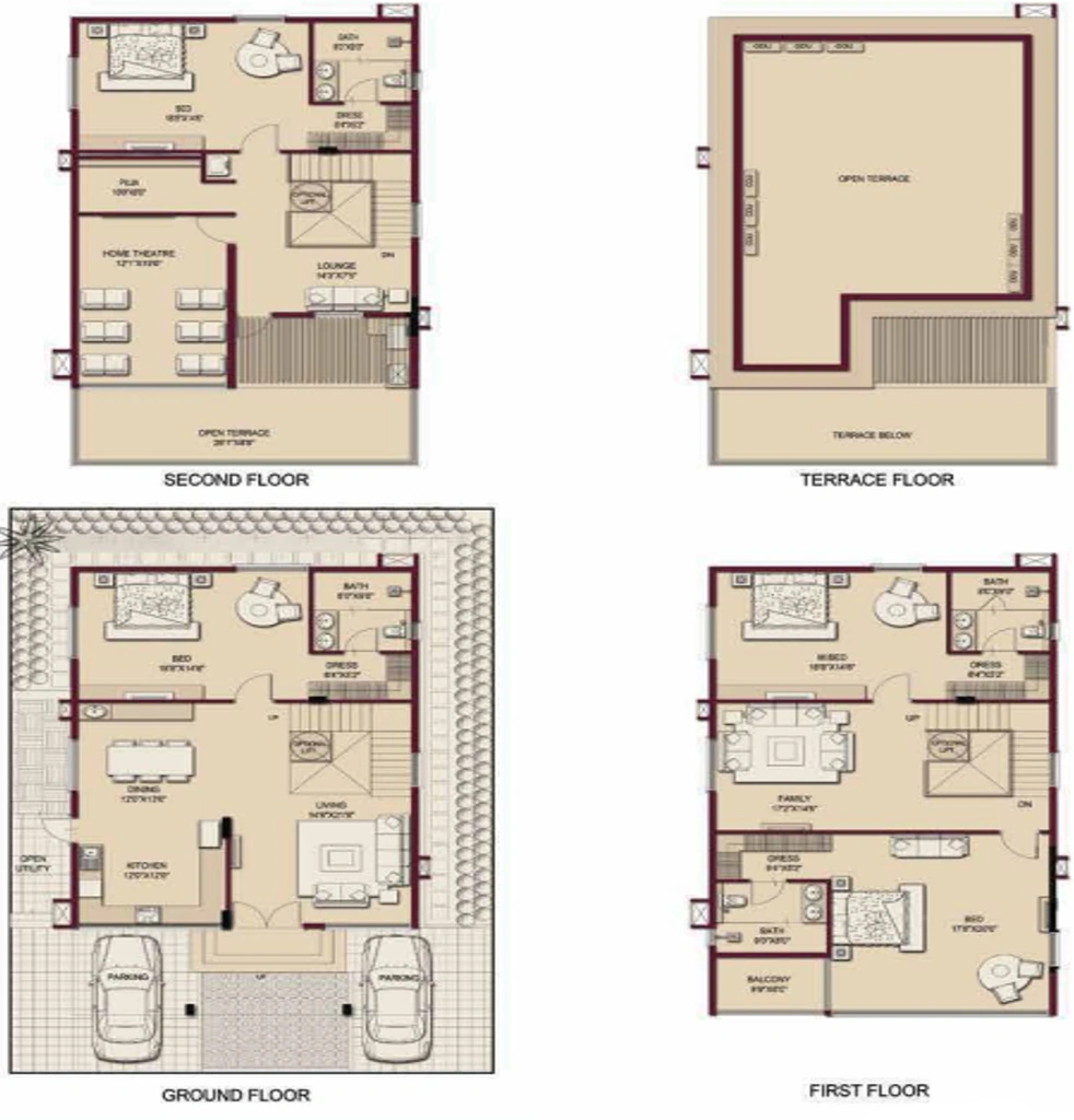 4 BHK House/Villa in Casagrand Crestwood in Pudur, Hyderabad - Image 889603