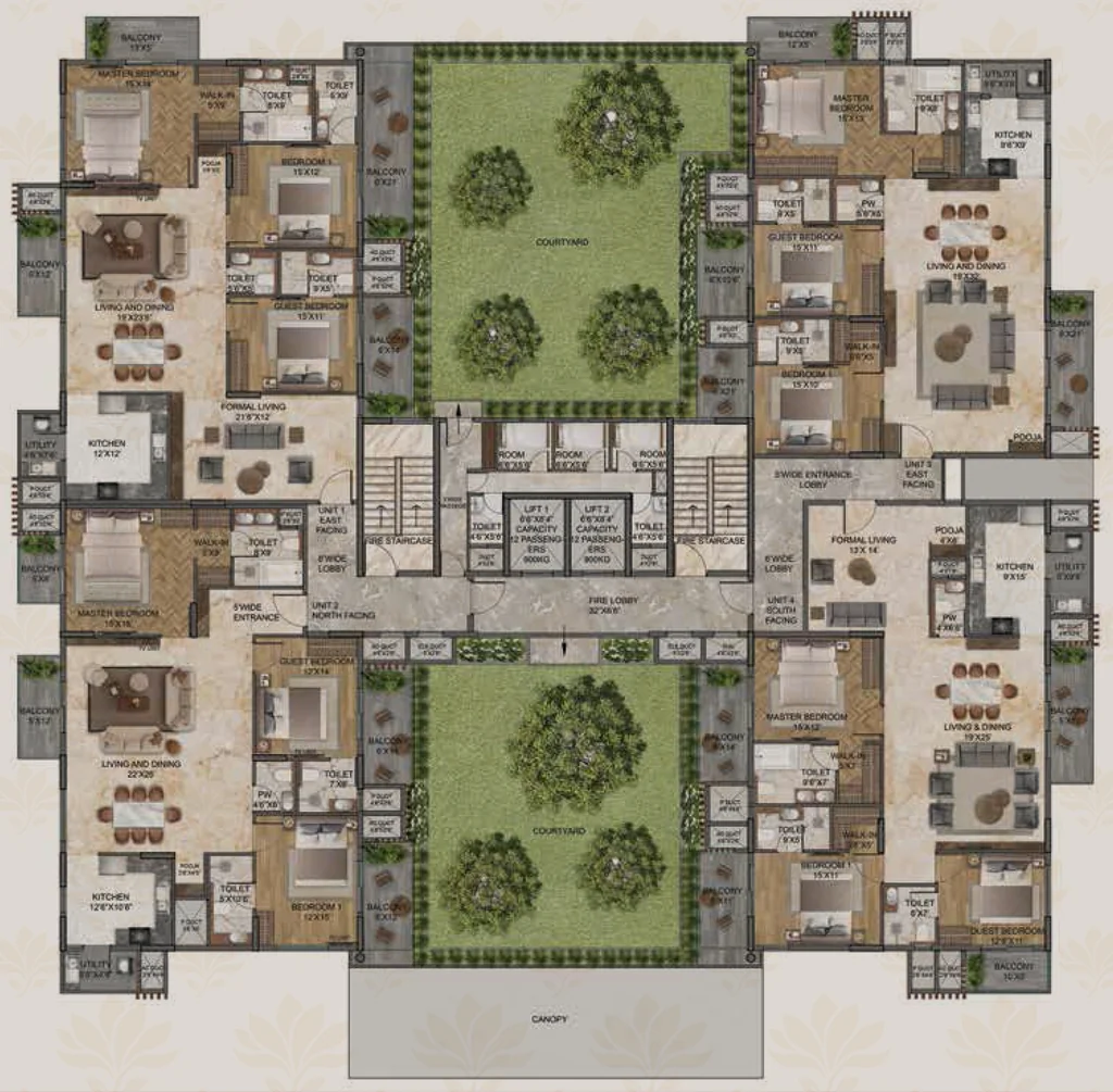 Master Plan of Magnolia Delight in RT Nagar, Bangalore - Image 351535