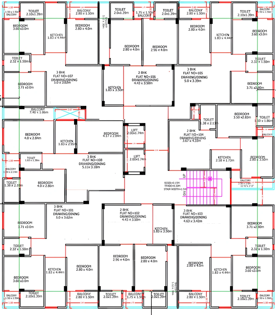 Floor Plan of DDCL Elanza in Jagatpura, Jaipur - Image 351548
