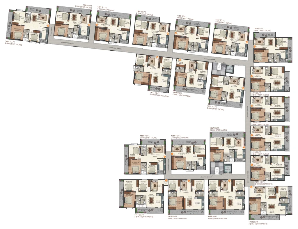 Floor Plan of Infinity Greenwoods in Varthur, Bangalore - Image 351555