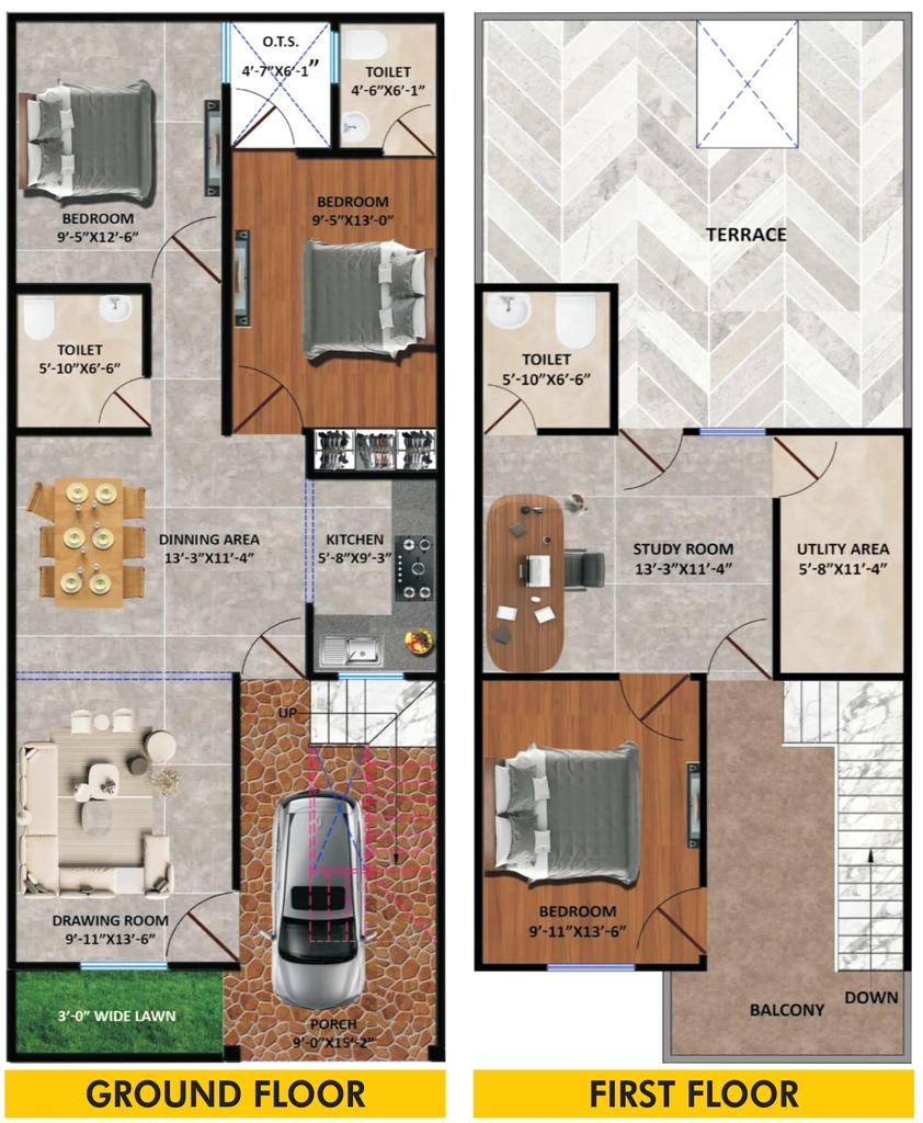 3 BHK House/Villa in Grah Imperial Villas in Faizabad Road, Lucknow - Image 889648