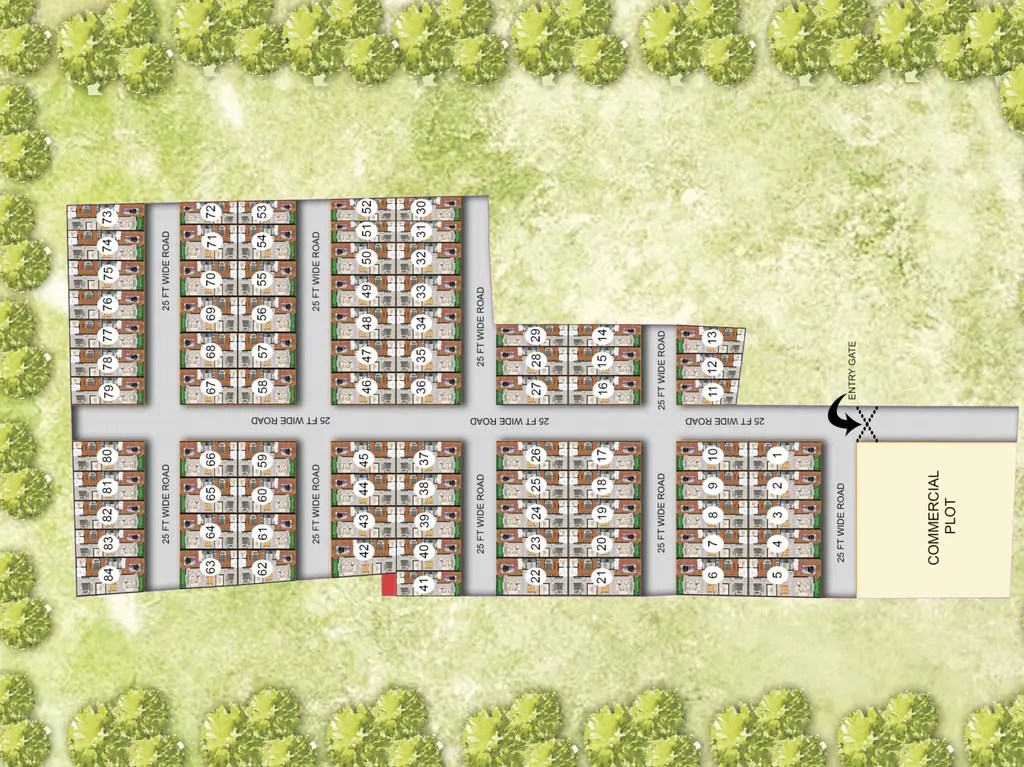 Master Plan of Grah Imperial Villas in Faizabad Road, Lucknow - Image 351625