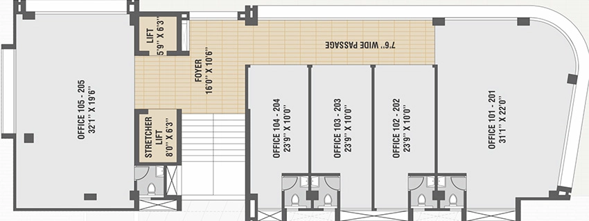 Floor Plan of Laxmi One in Paldi, Ahmedabad - Image 351613