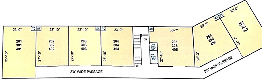Floor Plan of Srushti Madhusudan Business Park in Nava Naroda, Ahmedabad - Image 351634