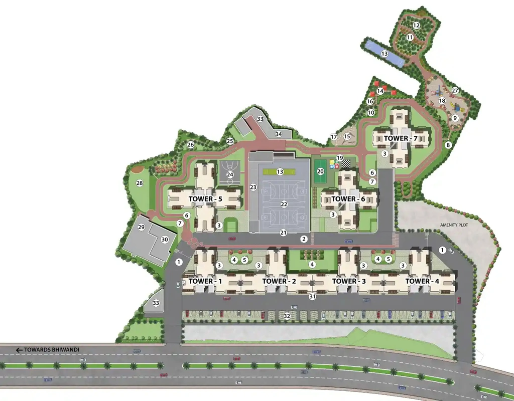 Master Plan of Mahindra Happinest Kalyan 2 in Kalyan West, Thane - Image 351675