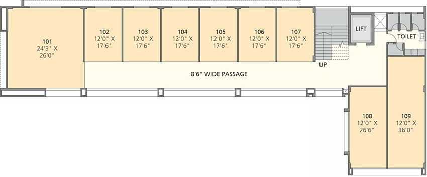 Floor Plan of Nishil Folly Retail in Shela, Ahmedabad - Image 351683