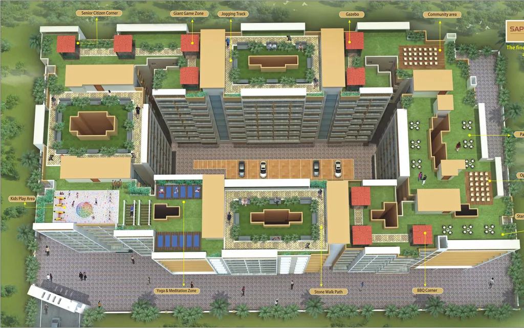 Master Plan of Saptashrungi Heights in Nalasopara West, Palghar - Image 351722