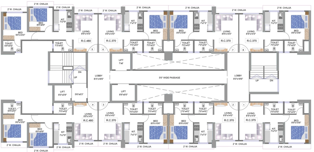 Floor Plan of Sukruth Shivmastu Greens in Bhiwandi, Thane - Image 351773