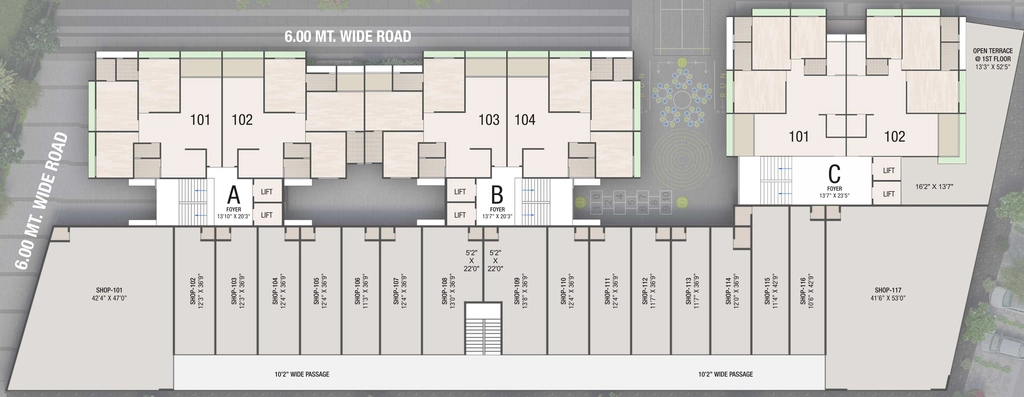 Floor Plan of Commercial Swarit Sky in Nikol, Ahmedabad - Image 351798