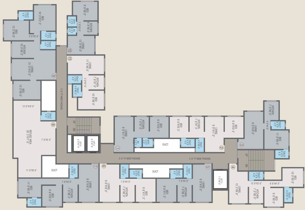 Floor Plan of Swed Ganga in Nalasopara East, Palghar - Image 351811