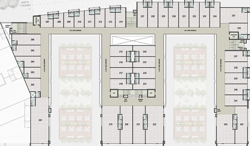 Floor Plan of Saanvi City Gate in Vasna, Ahmedabad - Image 351901