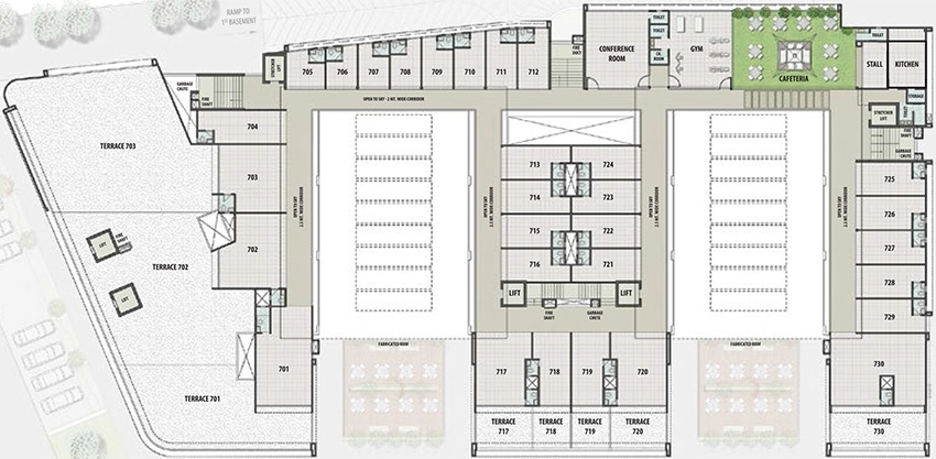 Floor Plan of Saanvi City Gate in Vasna, Ahmedabad - Image 351899