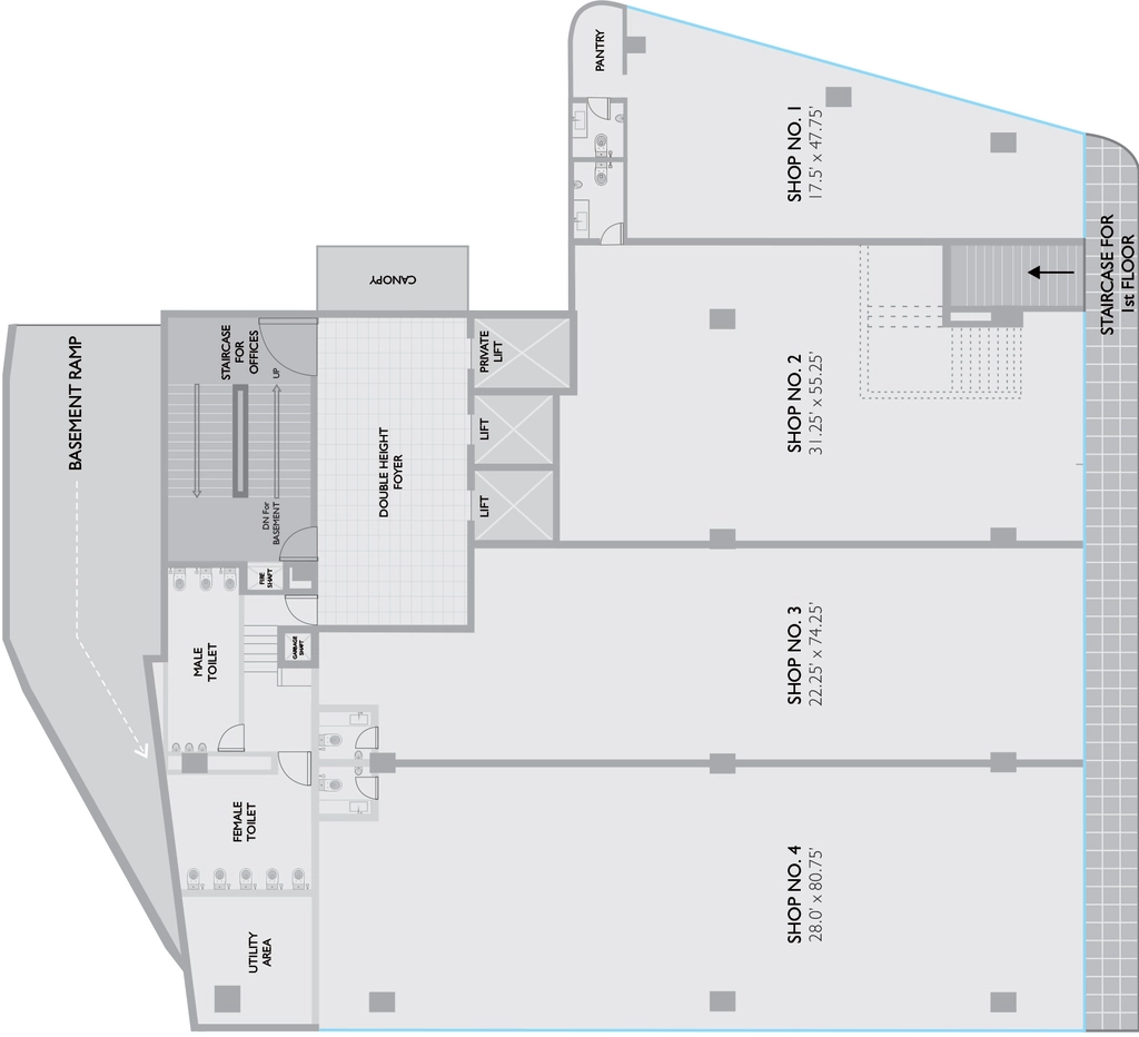 Floor Plan of Satya One in Memnagar, Ahmedabad - Image 351929