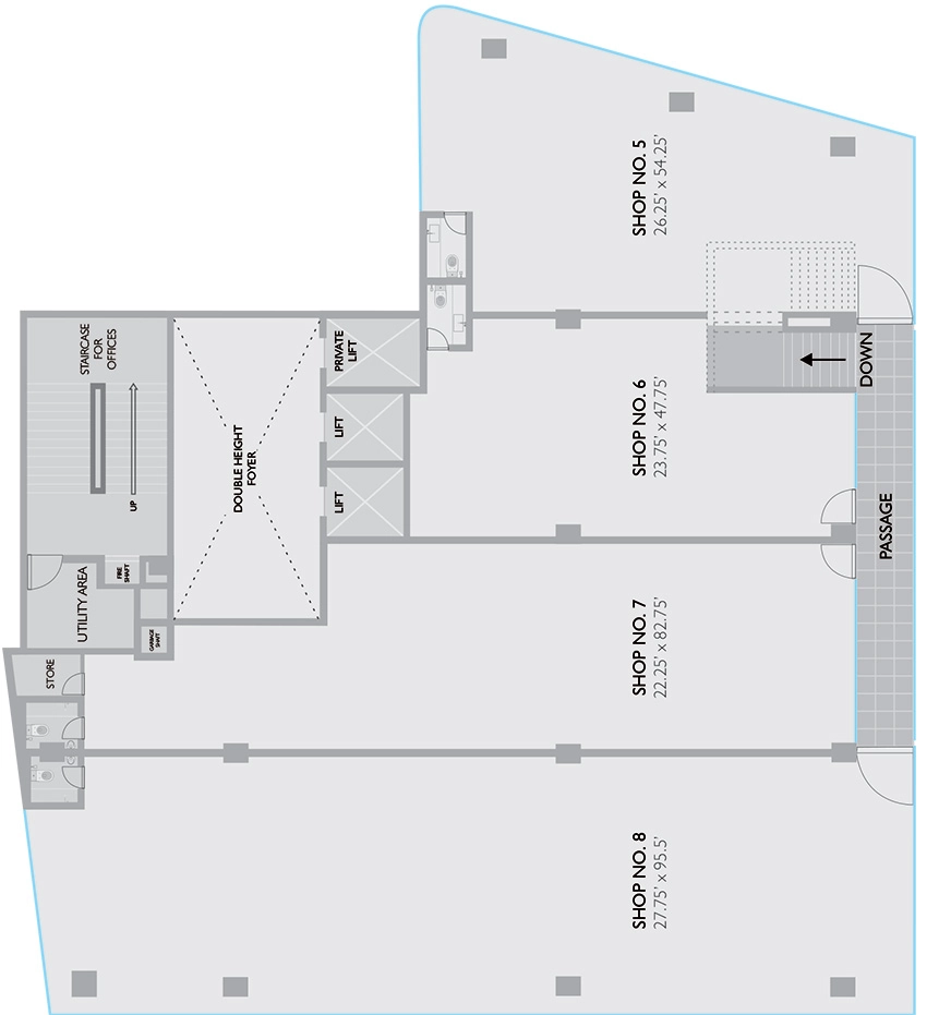 Floor Plan of Satya One in Memnagar, Ahmedabad - Image 351928