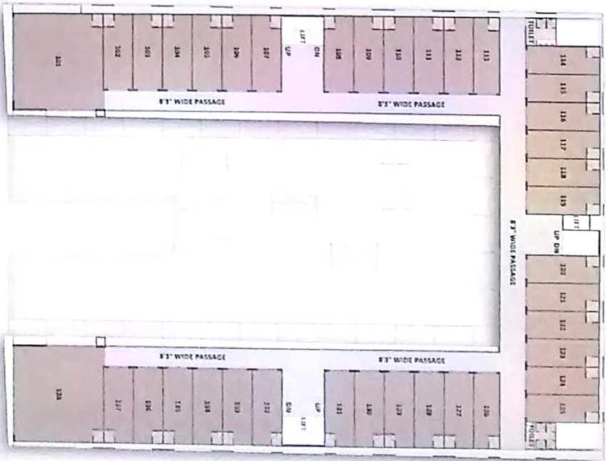 Floor Plan of Shree Rang Skyway in Nana Chiloda, Ahmedabad - Image 351987
