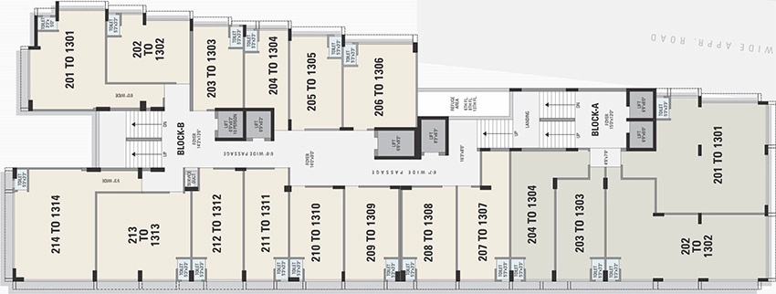 Floor Plan of Sivanta One in Ashram Road, Ahmedabad - Image 352008