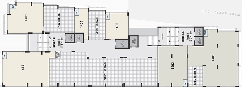 Floor Plan of Sivanta One in Ashram Road, Ahmedabad - Image 352009