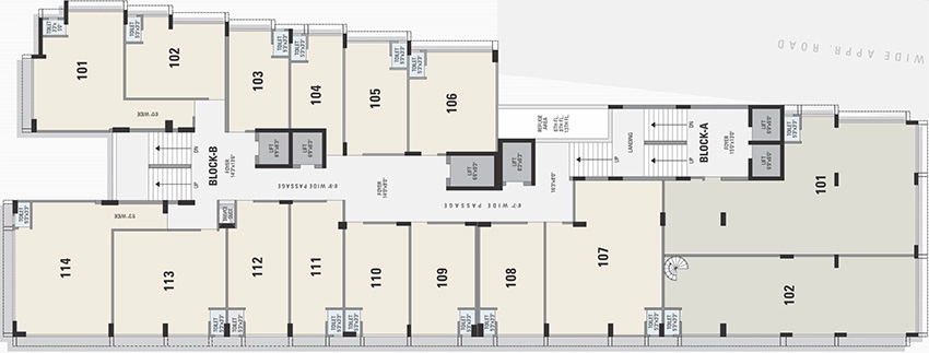 Floor Plan of Sivanta One in Ashram Road, Ahmedabad - Image 352007