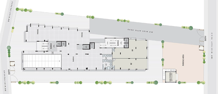 Master Plan of Sivanta One in Ashram Road, Ahmedabad - Image 352010