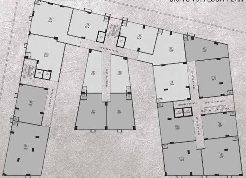 Floor Plan of Sureel Business House in Nava Naroda, Ahmedabad - Image 352017