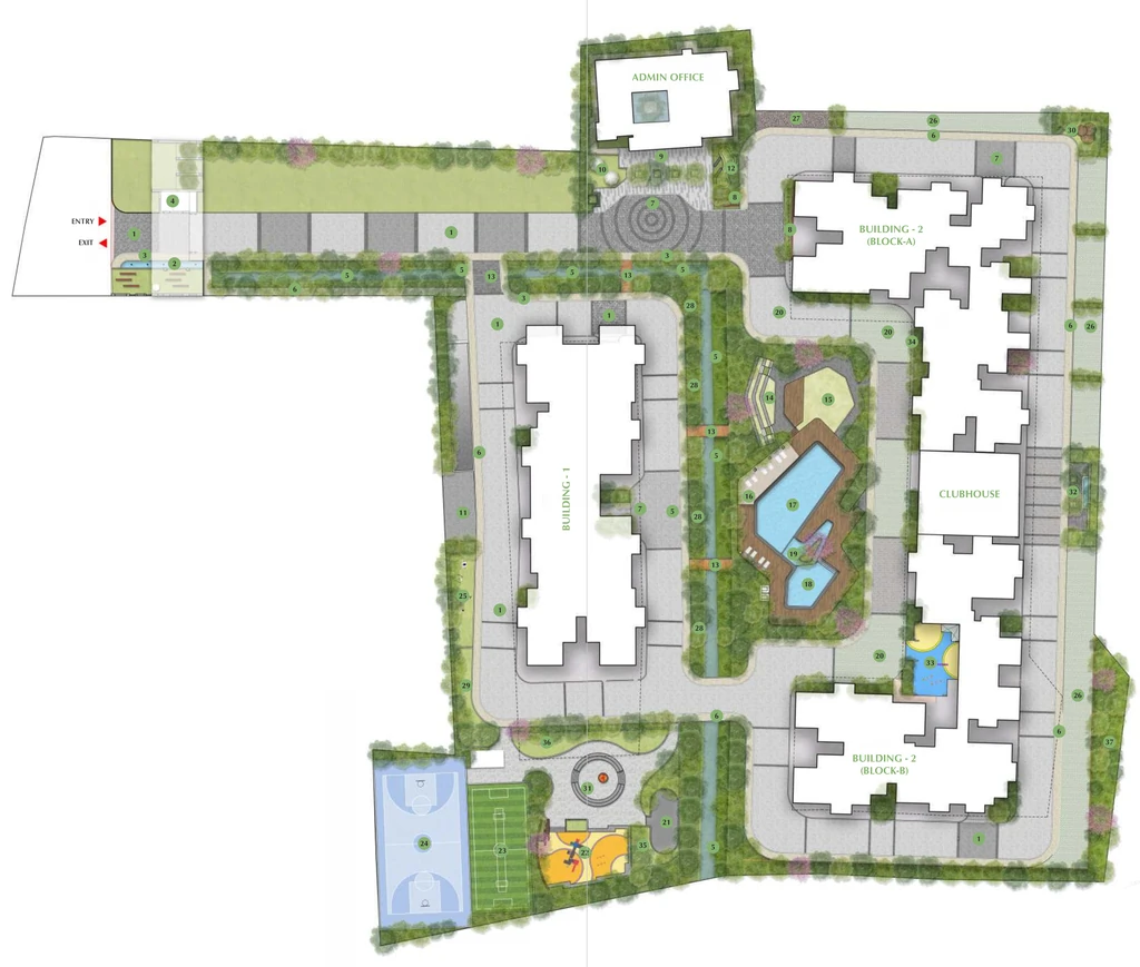 Master Plan of Cynosure Sunny Groves in Sarjapur, Bangalore - Image 352051