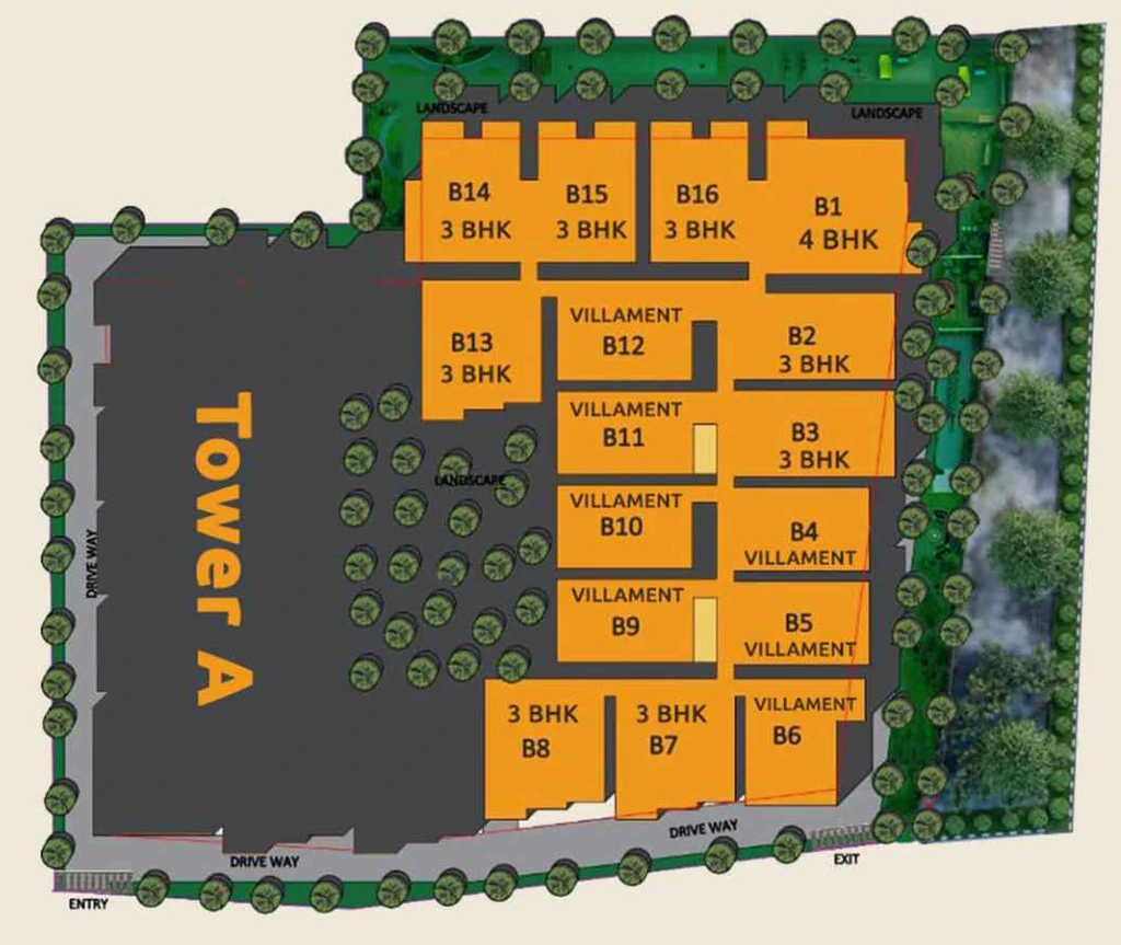 Master Plan of Ista Olive And Oak in Haralur, Bangalore - Image 352162
