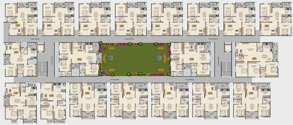 Floor Plan of JP Lavender in Hoskote, Bangalore - Image 352194