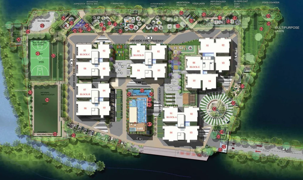 Master Plan of Amrutha Lake Vista in Whitefield, Bangalore - Image 352239
