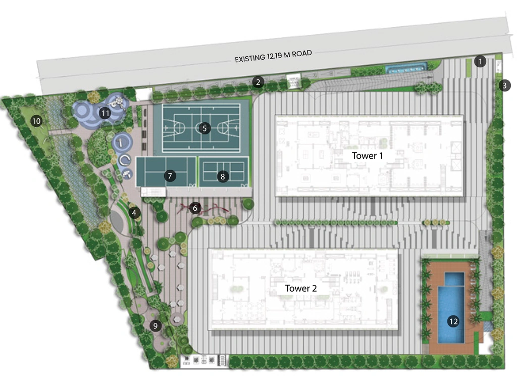 Master Plan of Assetz Melodies Of Life Apartments in Sarjapur, Bangalore - Image 352268