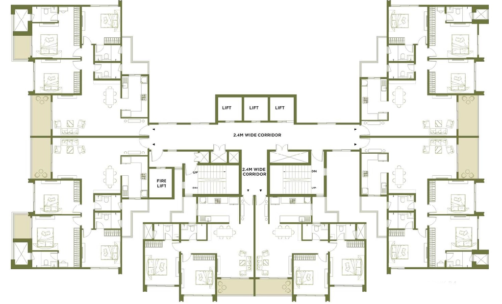 Floor Plan of Embassy Greenshore in Devanahalli, Bangalore - Image 352496