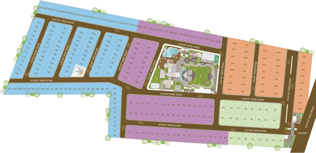 Master Plan of Samruddhi Solace in Ajwa Road, Vadodara - Image 352515