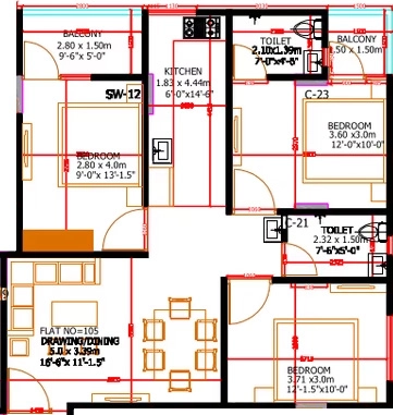3 BHK Flat in Redwood Zion in Jagatpura, Jaipur - Image 890425