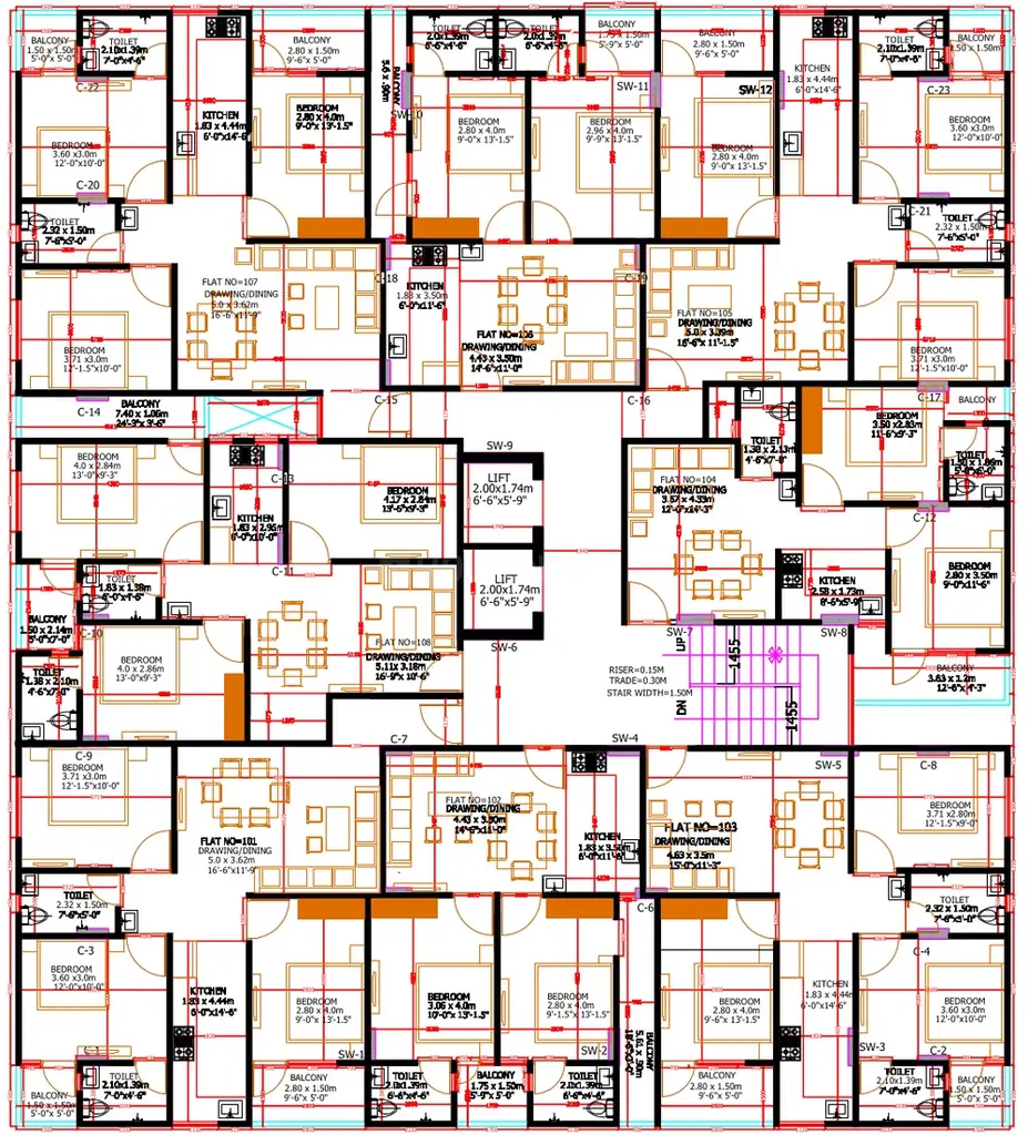 Floor Plan of Redwood Zion in Jagatpura, Jaipur - Image 352746