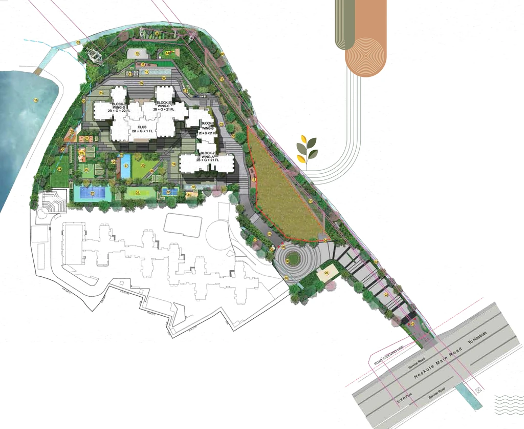 Master Plan of Brigade Lakecrest in Old Madras Road, Bangalore - Image 352939