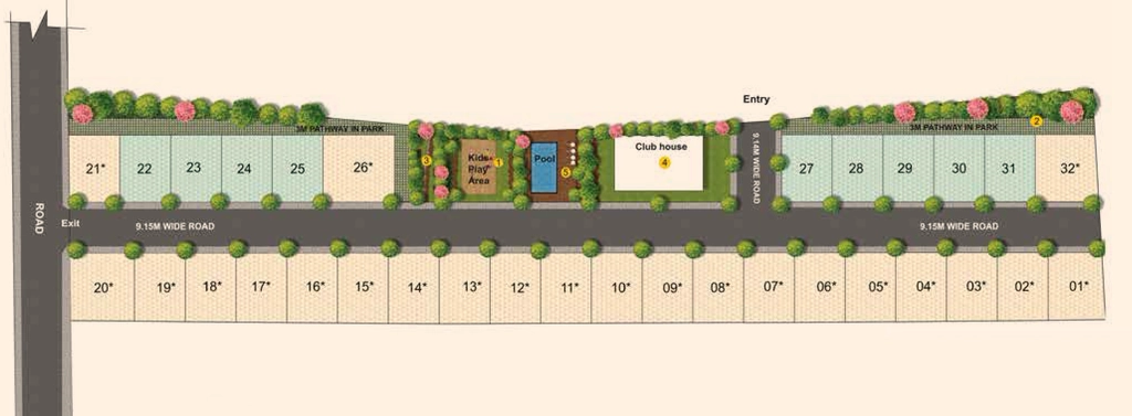Master Plan of Earth Natura Flying Leaf in Sarjapur, Bangalore - Image 352983