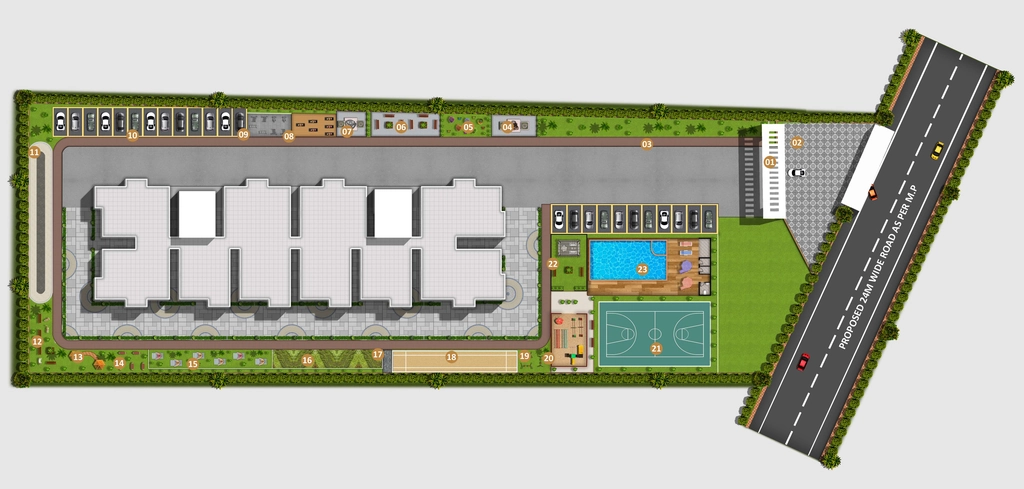 Master Plan of Eeshanya Aaroha in Whitefield, Bangalore - Image 352990