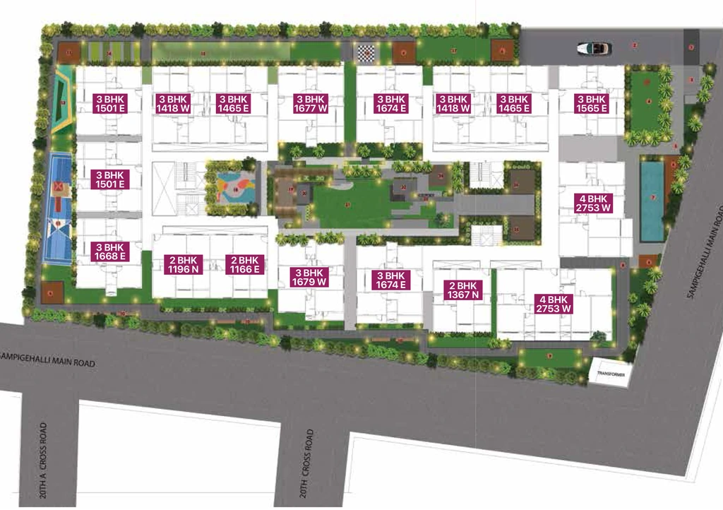 Master Plan of Elegant Aura in Jakkur, Bangalore - Image 353003