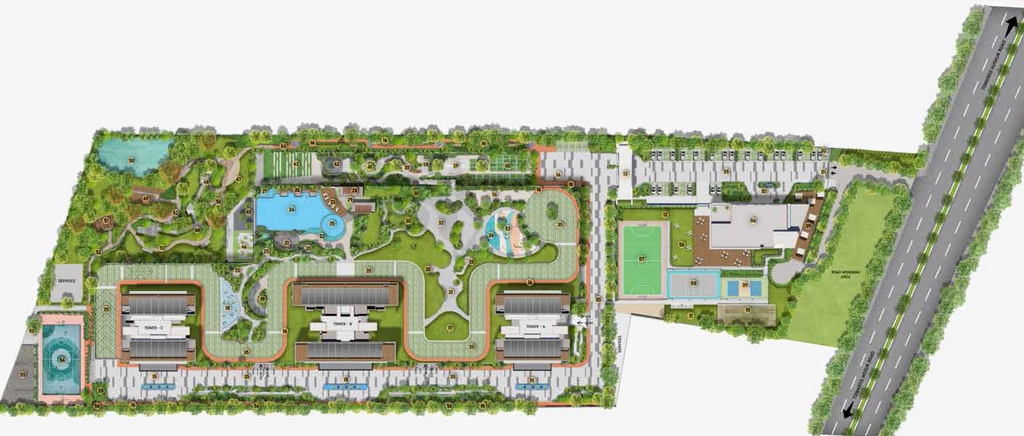 Master Plan of Purva Silversky in Electronic City, Bangalore - Image 353037