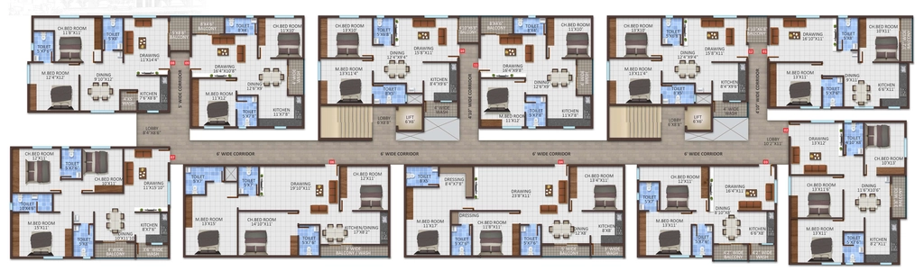 Floor Plan of Ishtika Vashishta in Anjanapura, Bangalore - Image 353070