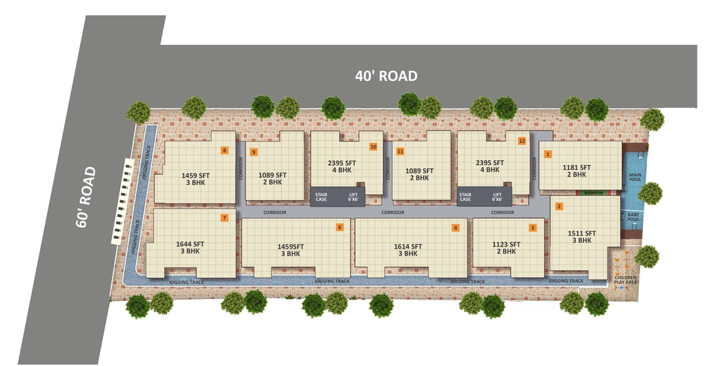 Master Plan of Ishtika Vashishta in Anjanapura, Bangalore - Image 353069
