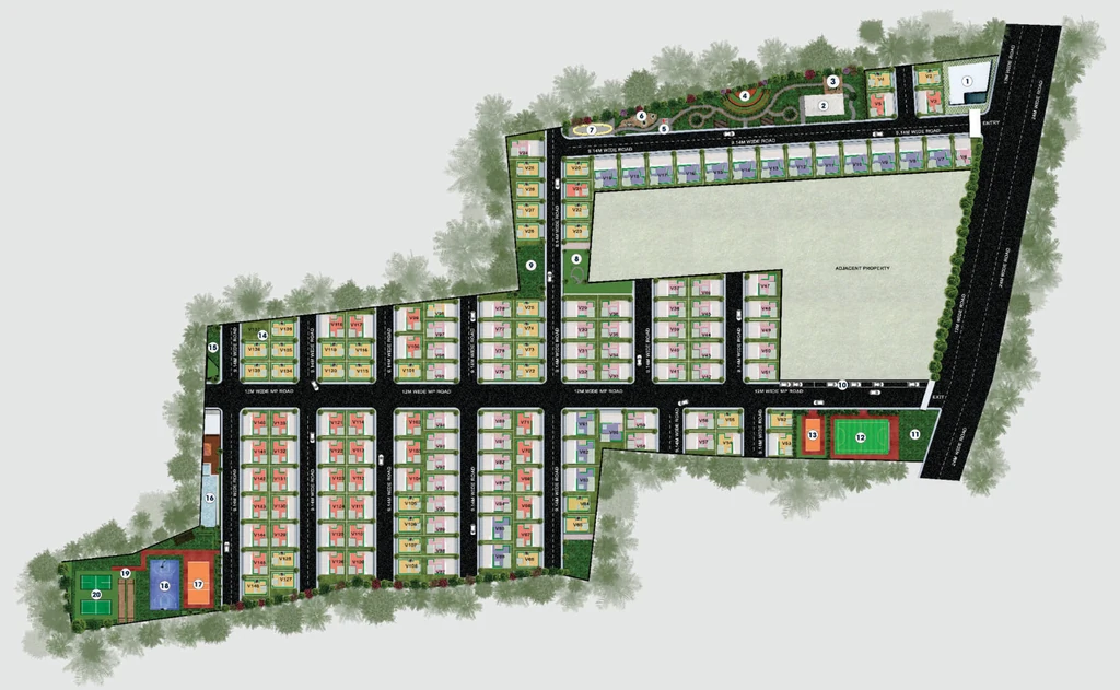 Master Plan of Konig Fortune County in Budigere Cross, Bangalore - Image 353098