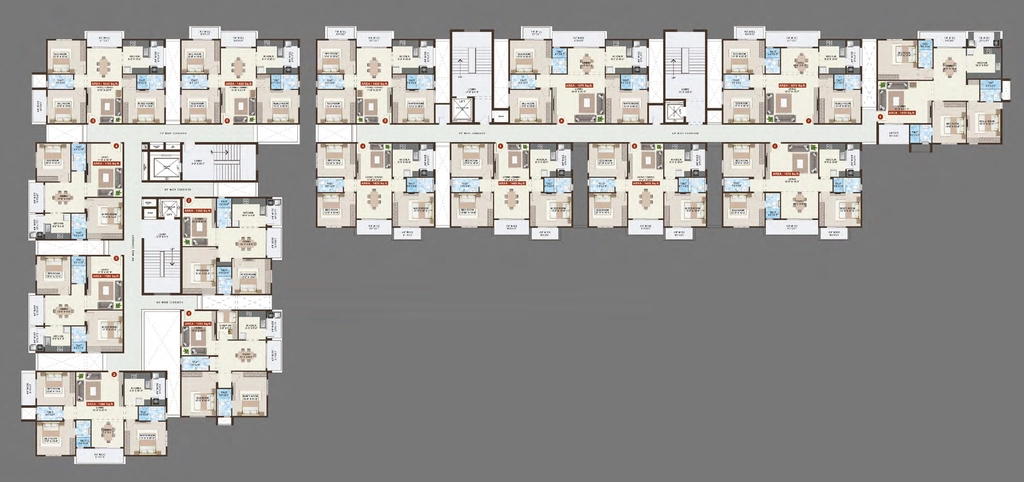 Floor Plan of Mohan Tritone in Gunjur, Bangalore - Image 353147