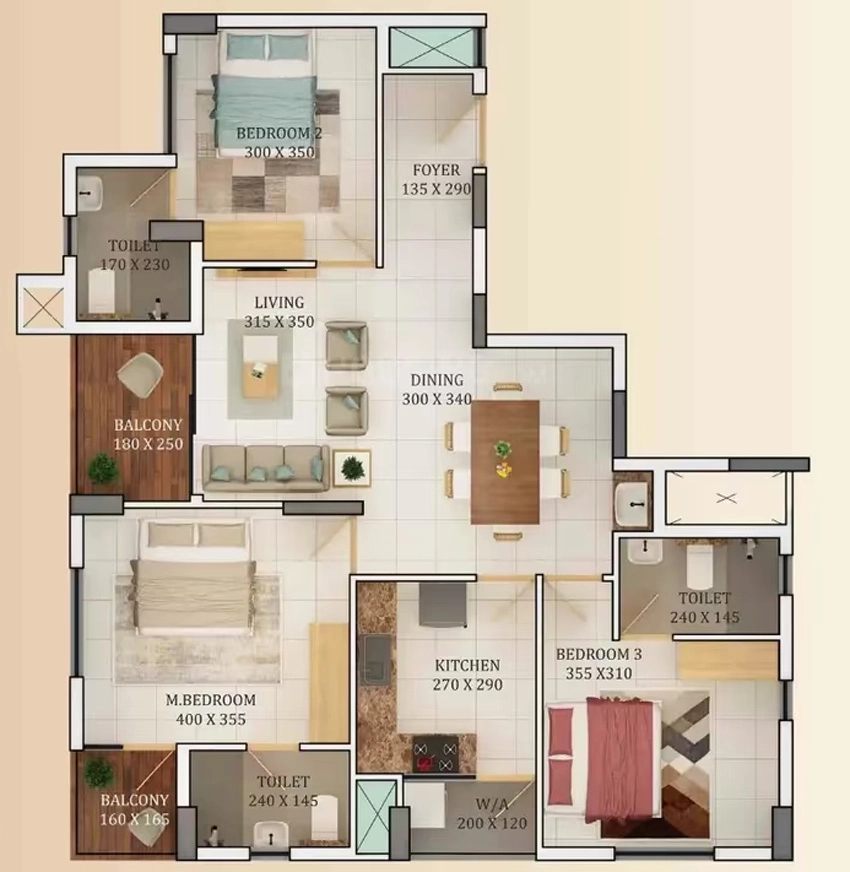 3 BHK Flat in Providence Surabhi in Angamaly, Kochi - Image 890858