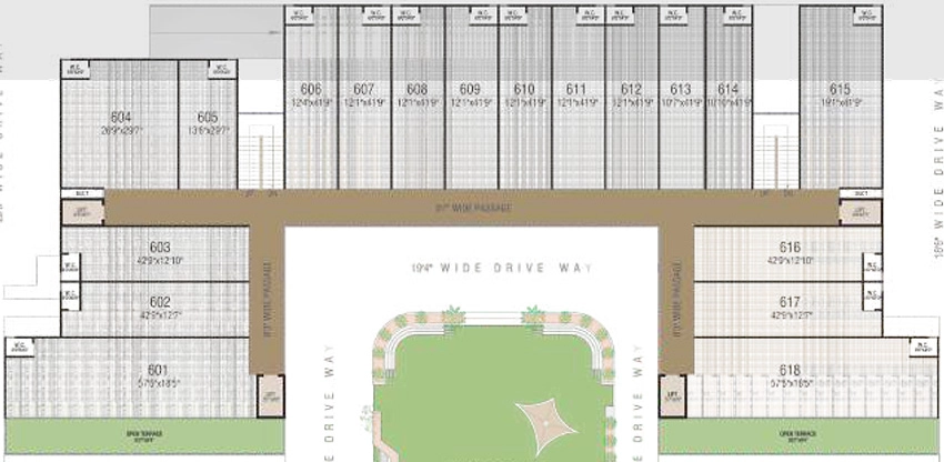 Floor Plan of Swastik Meridian One in Nikol, Ahmedabad - Image 353471