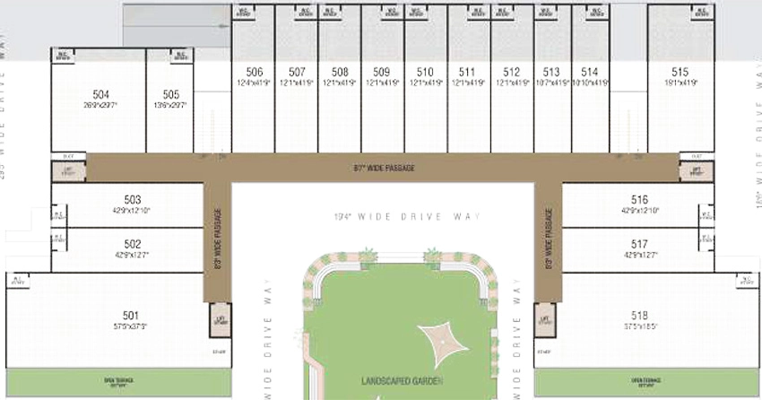 Floor Plan of Swastik Meridian One in Nikol, Ahmedabad - Image 353472