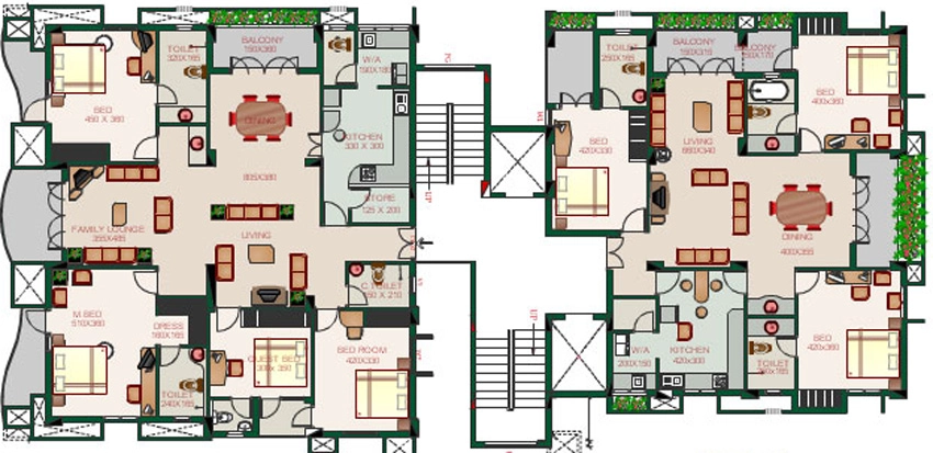 Floor Plan of Infra Foreshore in Ernakulam, Kochi - Image 353572