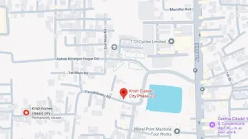 Location of Krish Classic City - Image 353692
