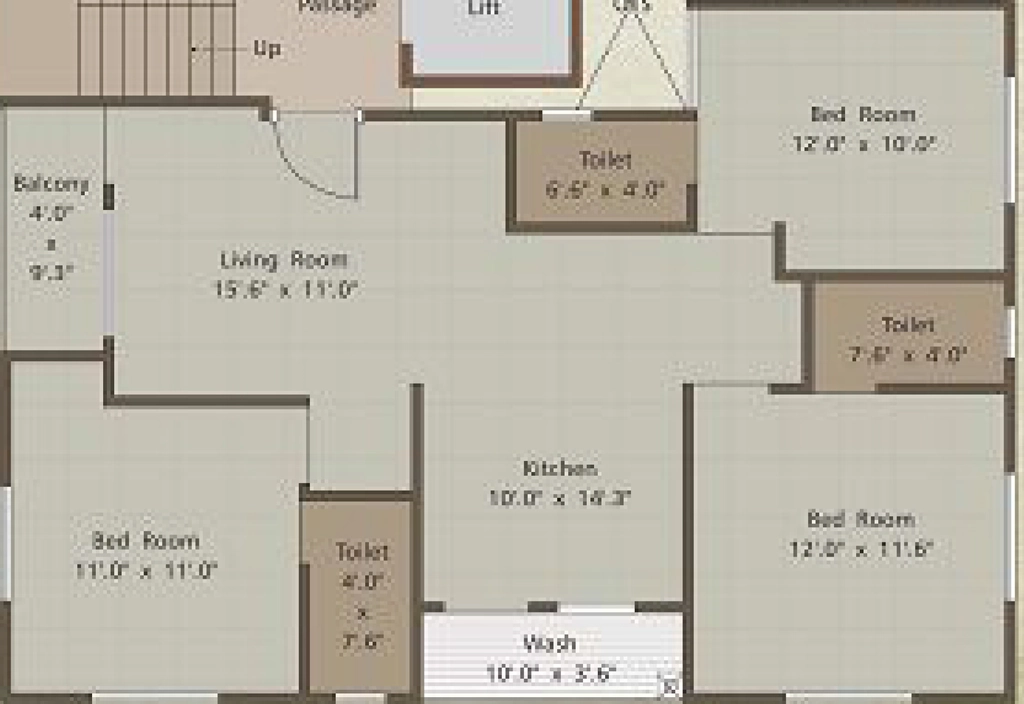 3 BHK Flat in Vrundalay 3 in Gotri, Vadodara - Image 891172