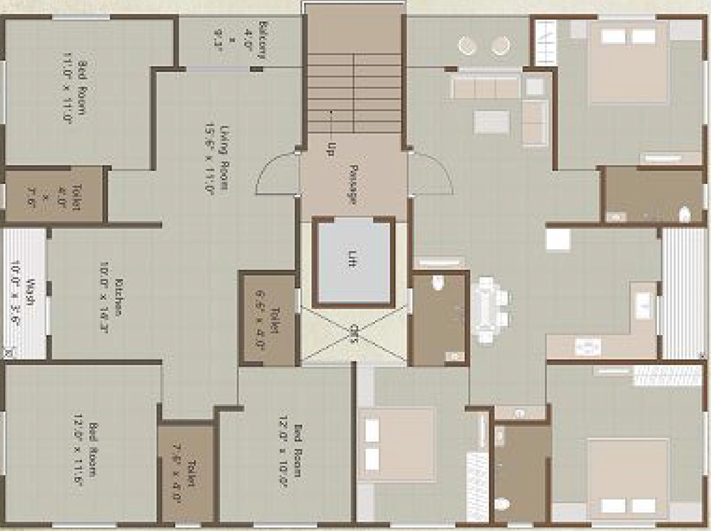 Floor Plan of Vrundalay 3 in Gotri, Vadodara - Image 353710