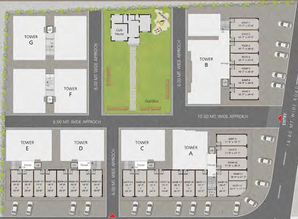 Master Plan of Vrundalay Heights in Vemali, Vadodara - Image 353795